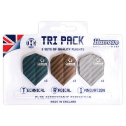 Harrows Tri-Pack Carbon Flights