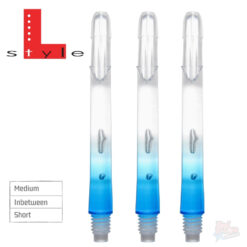 L-Style Two Tone L-Shaft Locked Clear Blue