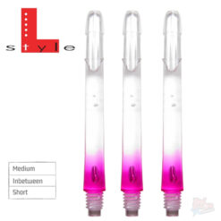 L-Style Two Tone L-Shaft Locked Clear Pink