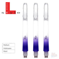 L-Style Two Tone L-Shaft Locked Clear Purple