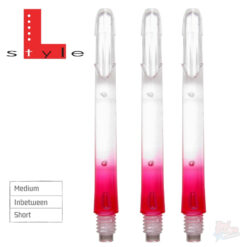 L-Style Two Tone L-Shaft Locked Clear Red
