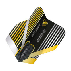 Alternative view of Winmau Prism Delta Flight Daryl Gurney Black Gold 6915.256