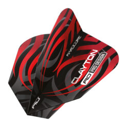 Alternative view of Red Dragon Jonny Clayton V-Standard Tribal Flight Black Red TF6852