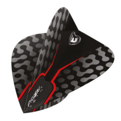 Alternative view of Winmau Prism Zeta Flight Kite Black Red 6907.105