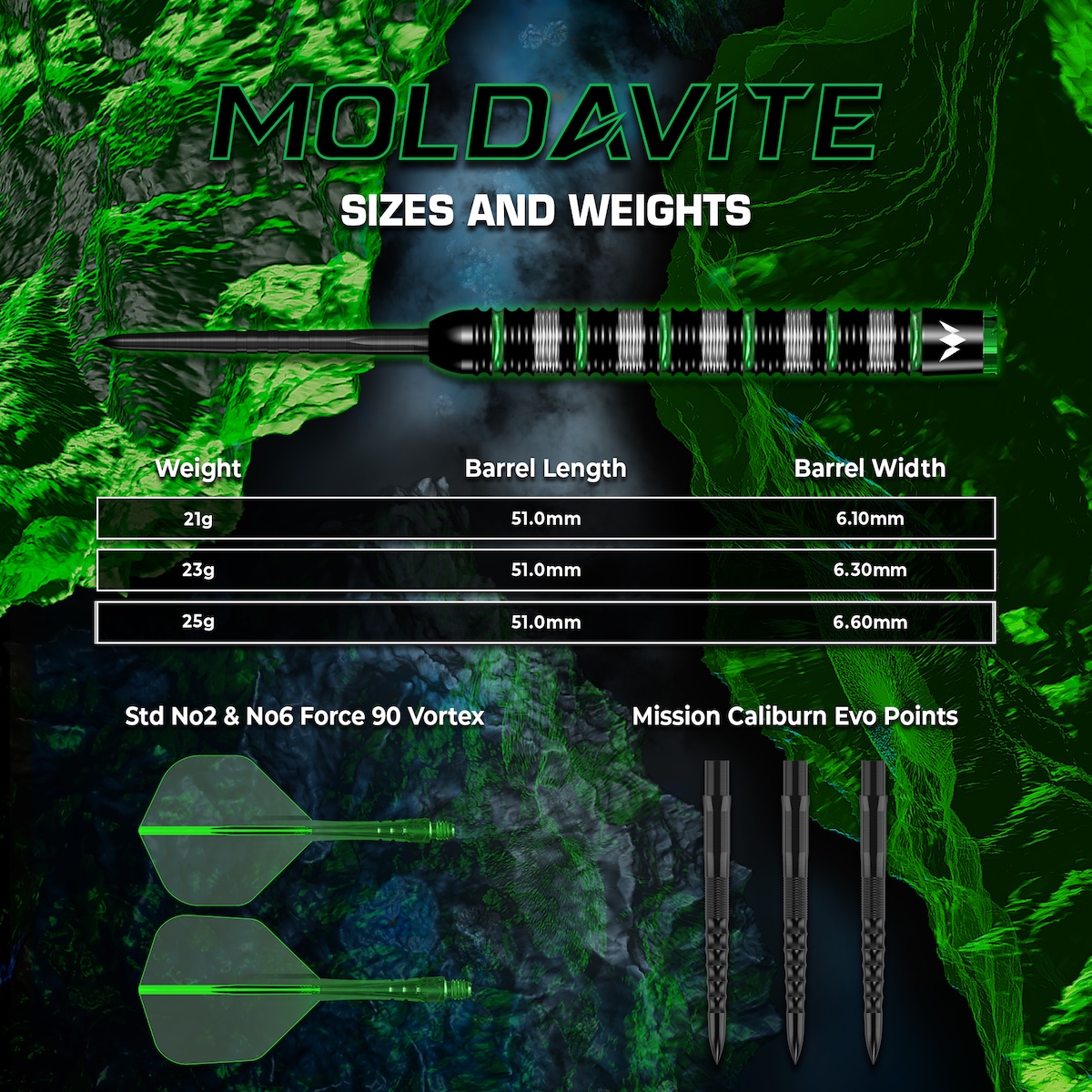 Mission Moldavite 95% Tungsten - Afbeelding 6