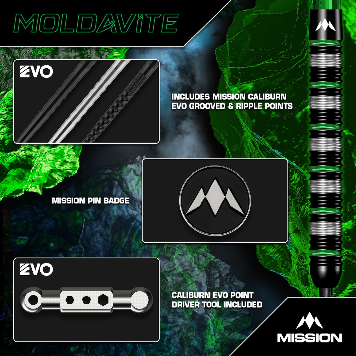 Mission Moldavite 95% Tungsten - Afbeelding 5