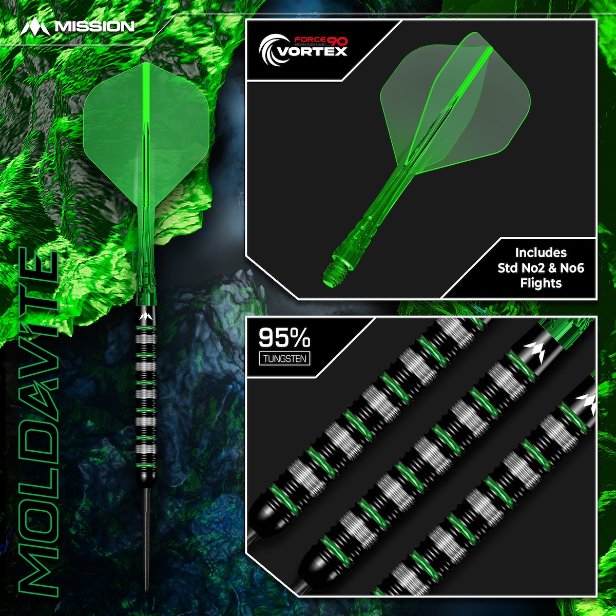 Mission Moldavite 95% Tungsten - Afbeelding 3