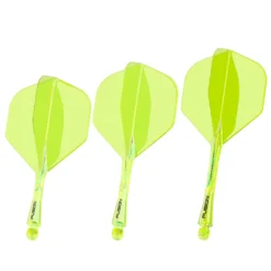 Alternative view of Winmau Fusion Arrow Flight System Neon Yellow
