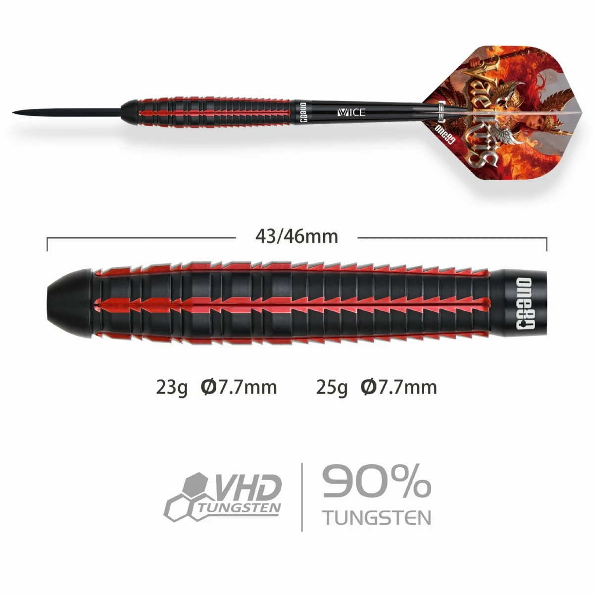 One80 Vaelkris V05 90% Tungsten - Afbeelding 3