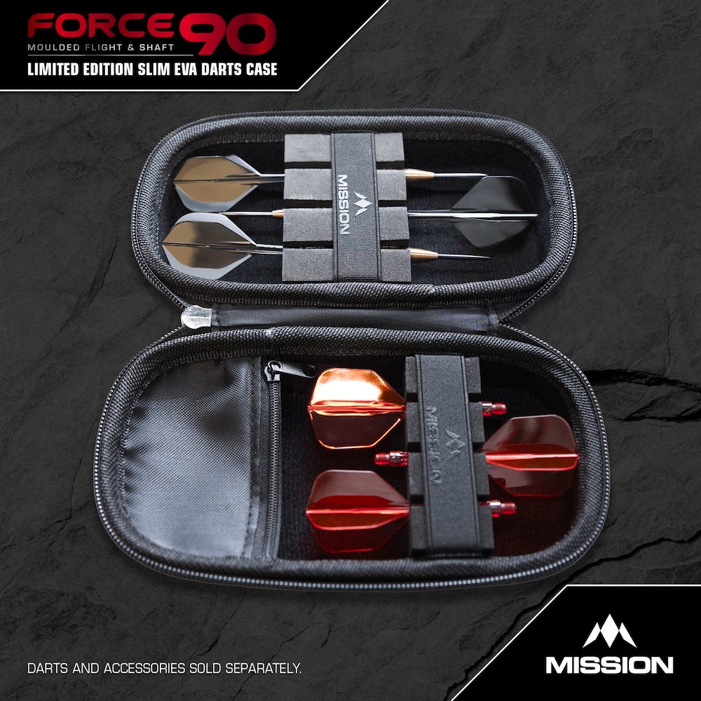 Mission Limited Edition Force 90 Eva Dart Case Slim Grey Denim - Afbeelding 2