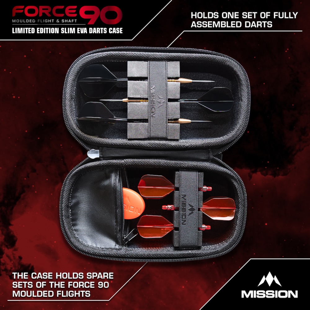 Mission Limited Edition Force 90 Eva Dart Case Slim Grey Denim - Afbeelding 5