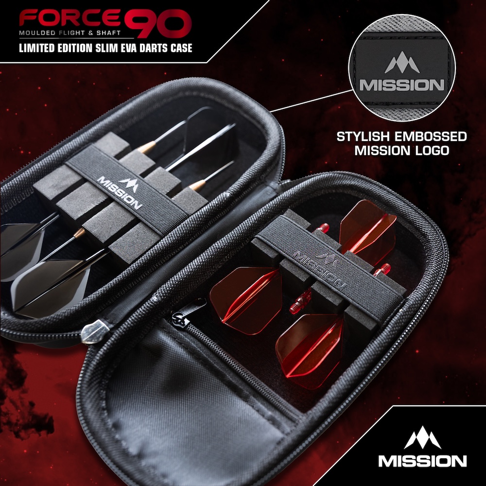 Mission Limited Edition Force 90 Eva Dart Case Slim Grey Denim - Afbeelding 3