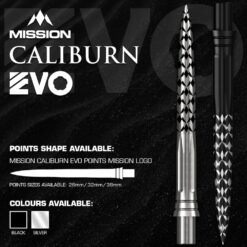 Alternative view of Caliburn Evo Poiint Mission Logo Black