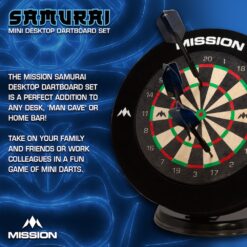 Alternative view of Mission Desktop Mini Dartboard 6 Inch
