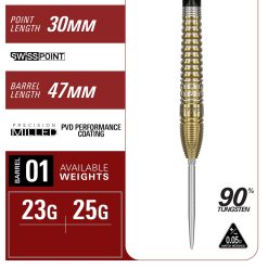 Alternative view of Target Japan Swiss Prime Series Hot Shot G3 Harith Lim 90% Tungsten 23 Gram