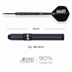 Alternative view of One80 FB Leung V3 90% Tungsten 22 Gram