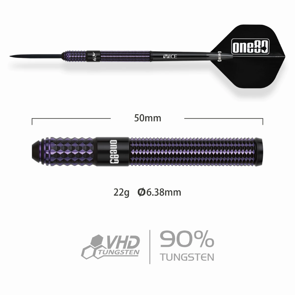 One80 FB Leung V3 90% Tungsten 22 Gram - Afbeelding 2