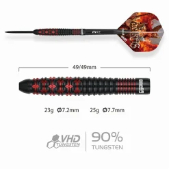 Alternative view of One80 Vaelkris V03 90% Tungsten