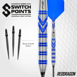 Alternative view of Red Dragon Gerwyn Price Blue Original Switch Point 90% Tungsten