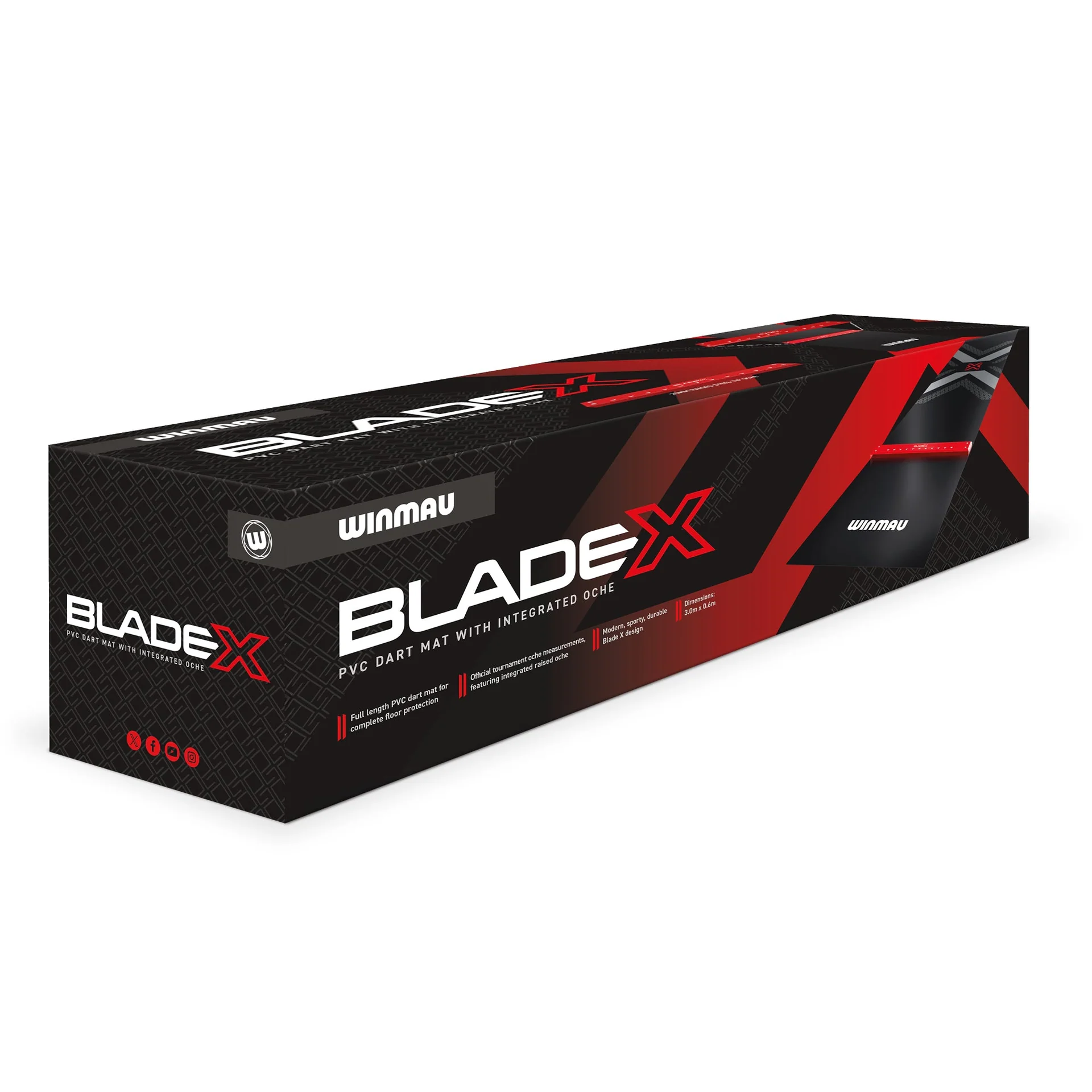Winmau Blade X Pro Zone PVC Dart Mat - Afbeelding 5