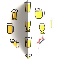 Bull's Design 100 Beer Cartoon Std. Flight