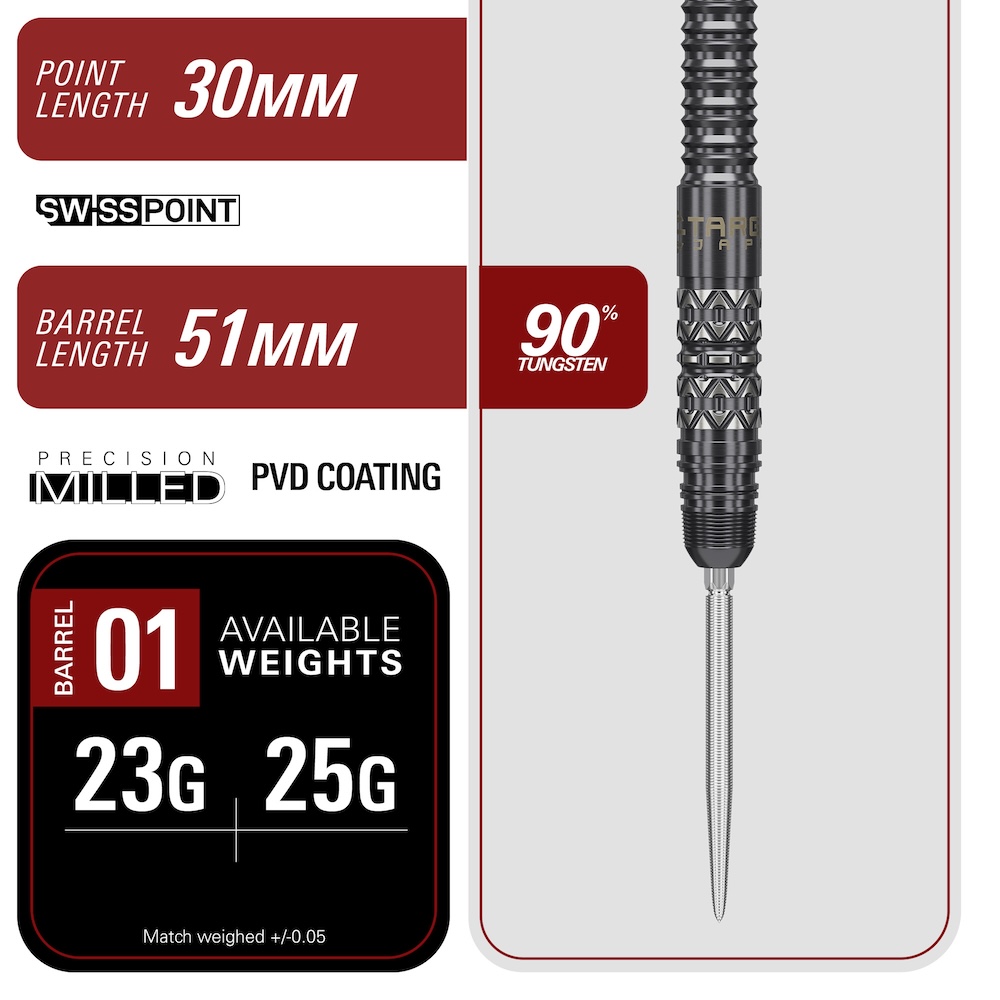 Target Japan Swiss Black Marque Creed 90% Tungsten - Afbeelding 2