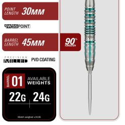 Alternative view of Target Japan Swiss Black Marque Pierce 90% Tungsten