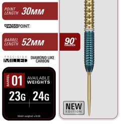 Alternative view of Target Japan Swiss Prime Series Zenith Tung Suk G2,5 90% Tungsten