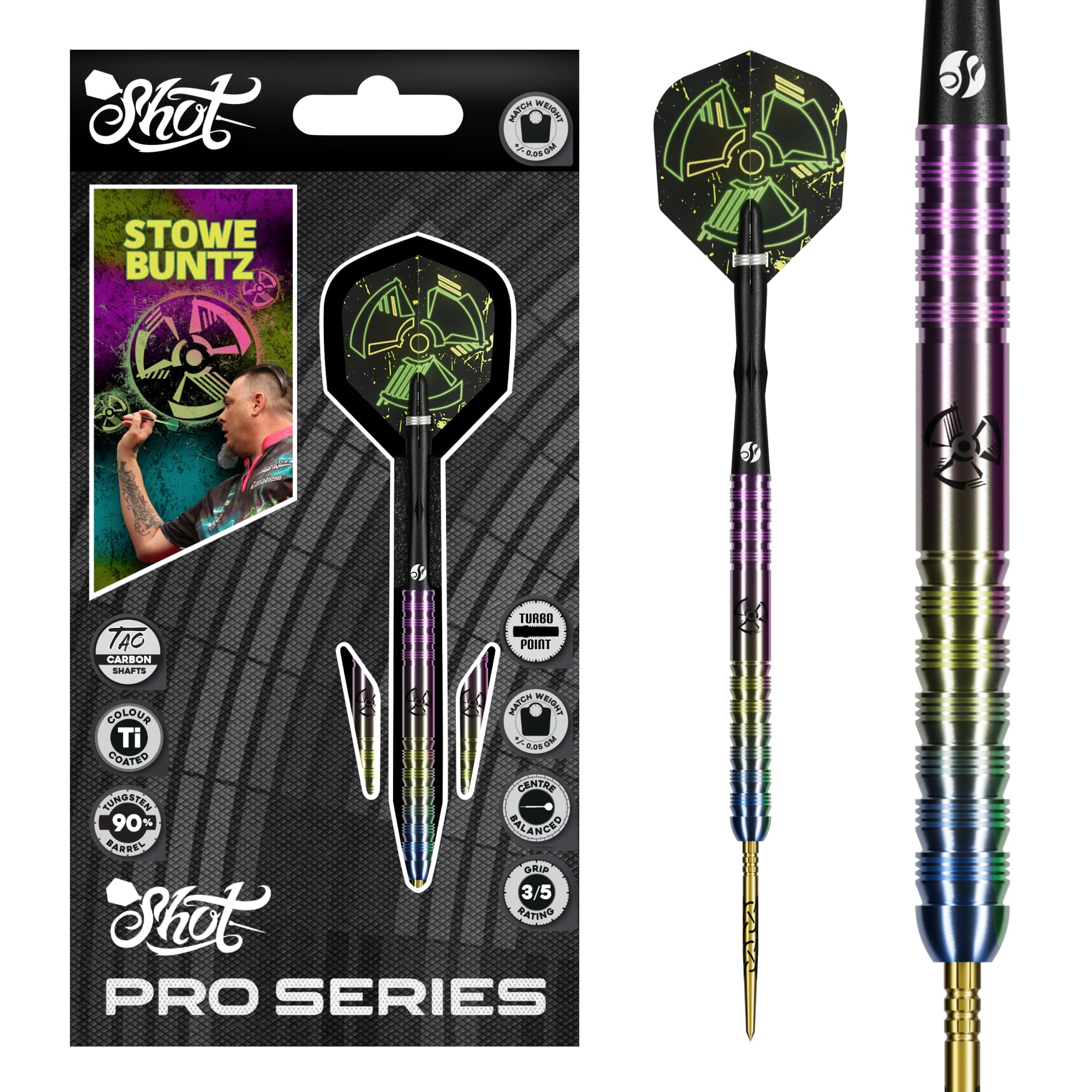 Shot Pro Series Stowe Buntz 3.0 Turbo Point 90% Tungsten 23 Gram