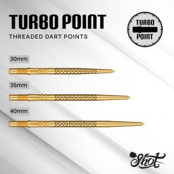 Alternative view of Shot Turbo Steel Tip Points Kapene Gold Ti