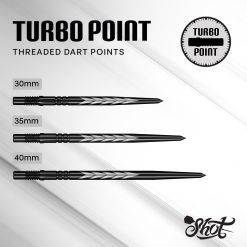 Alternative view of Shot Turbo Steel Tip Points Tribal Weapon Black