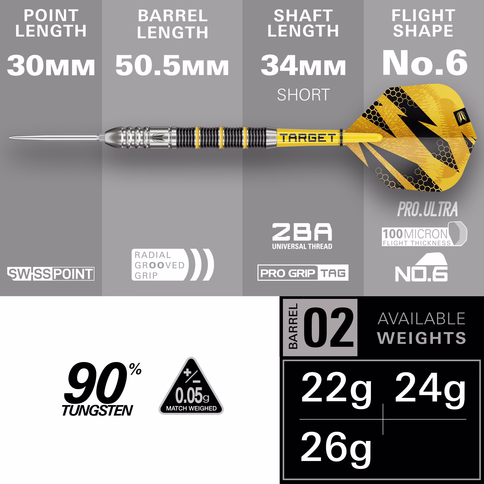 Target Buzz SP02 90% Tungsten - Afbeelding 3