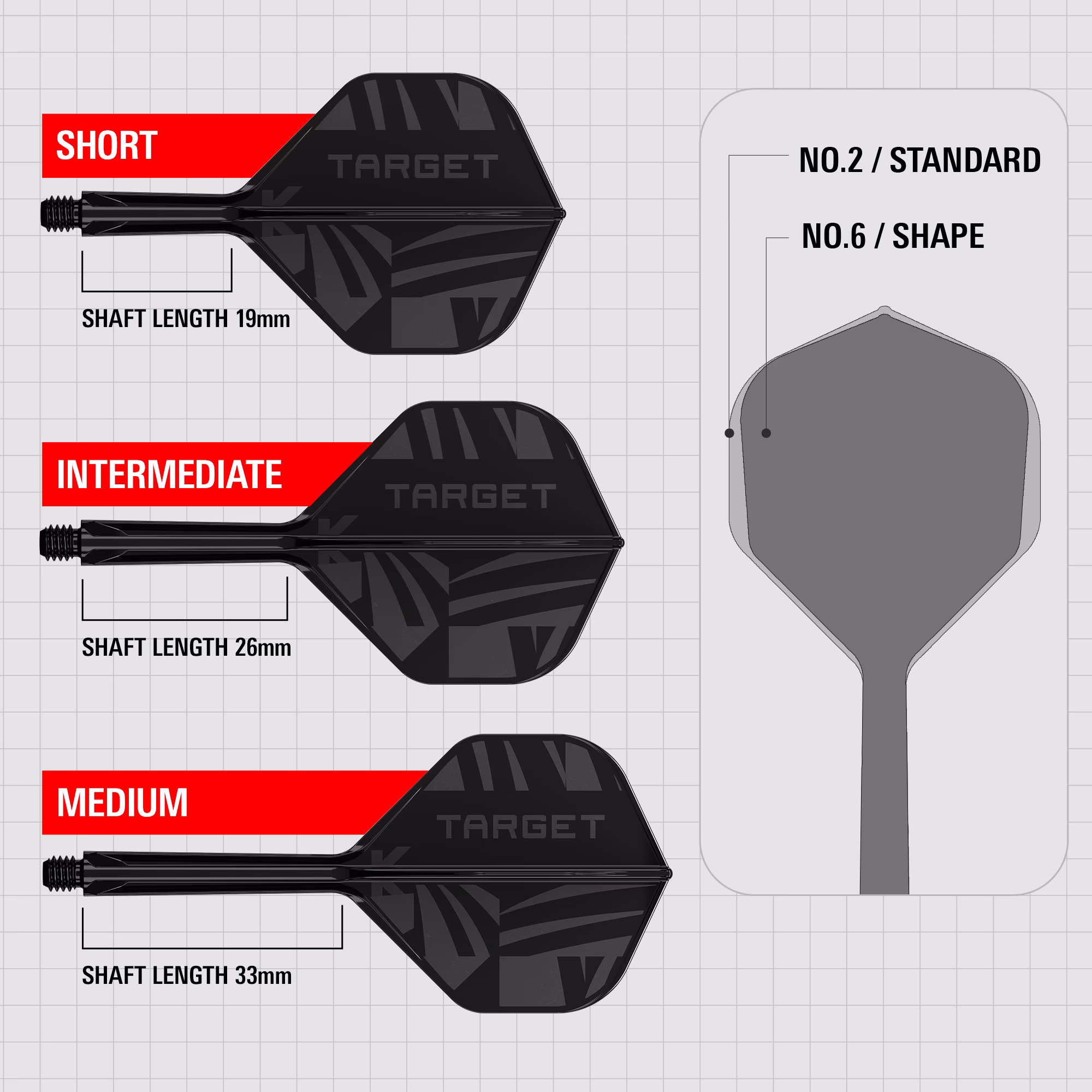 Target K-Flex Logo Flight Black Std.02 - Afbeelding 5