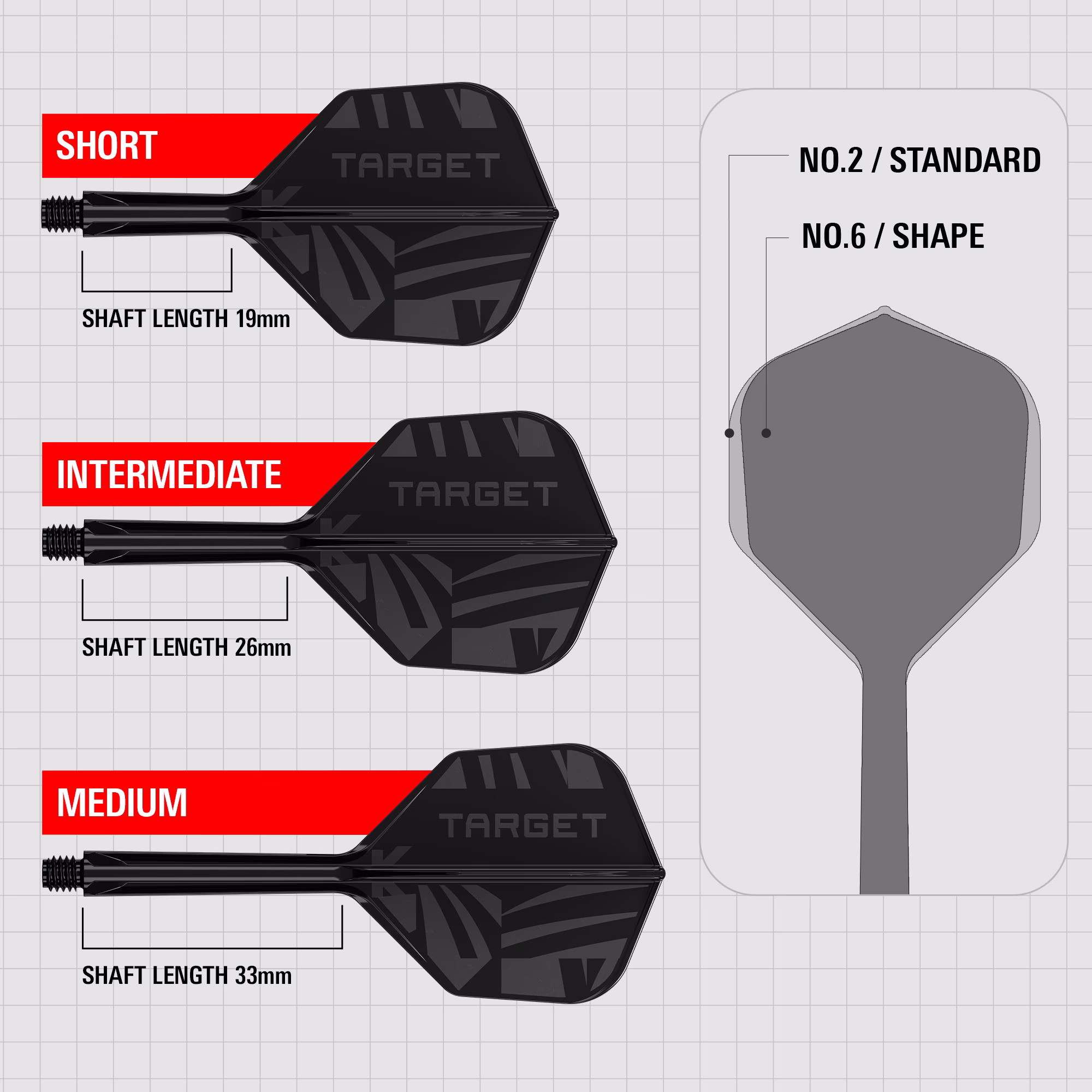 Target K-Flex Logo Flight Black Std.06 - Afbeelding 5