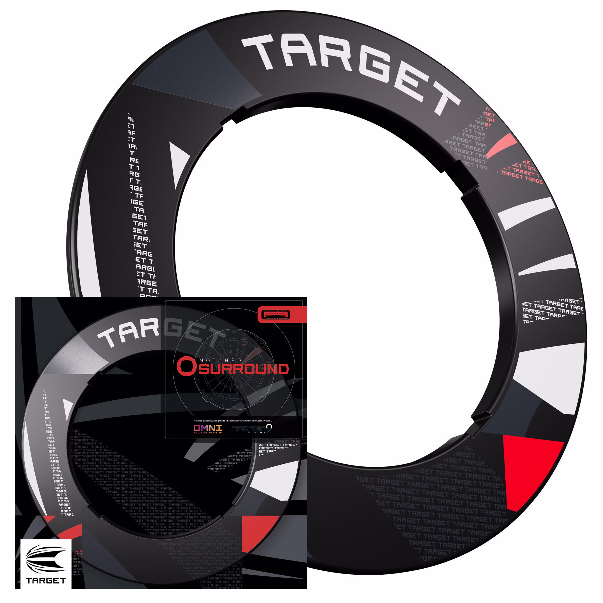 Target Patterned Notched Surround