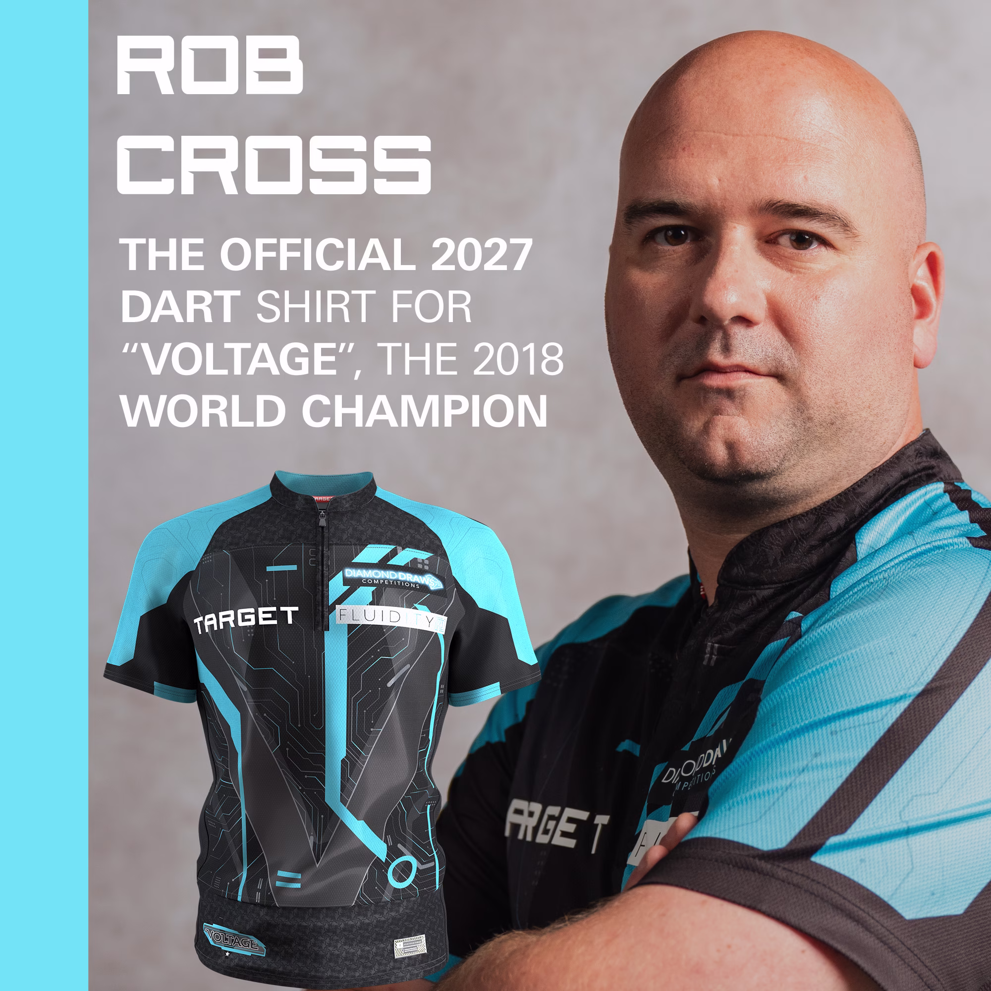 Target Rob Cross Dart Shirt 2027 - Afbeelding 3