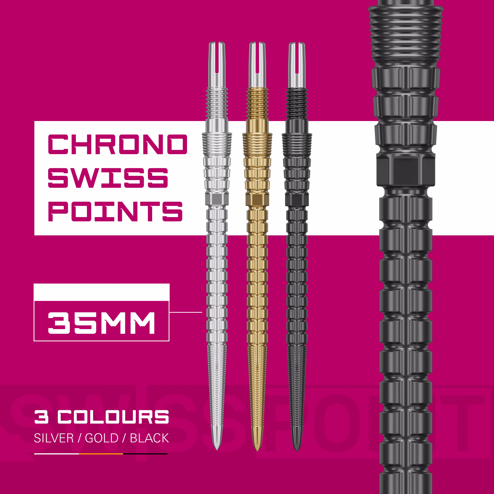 Target Swiss Point Storm Chrono Black - Afbeelding 2
