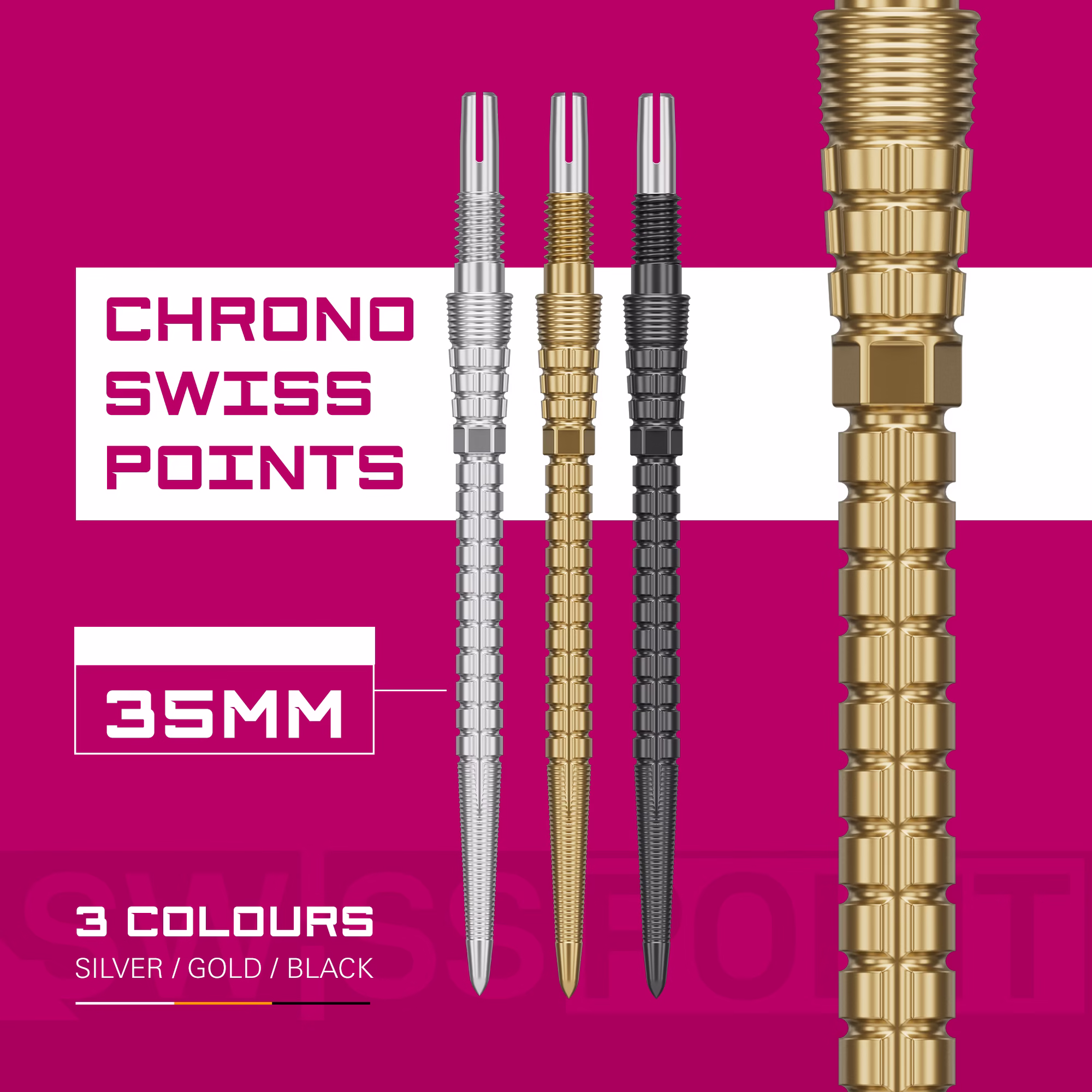 Target Swiss Point Storm Chrono Gold - Afbeelding 2