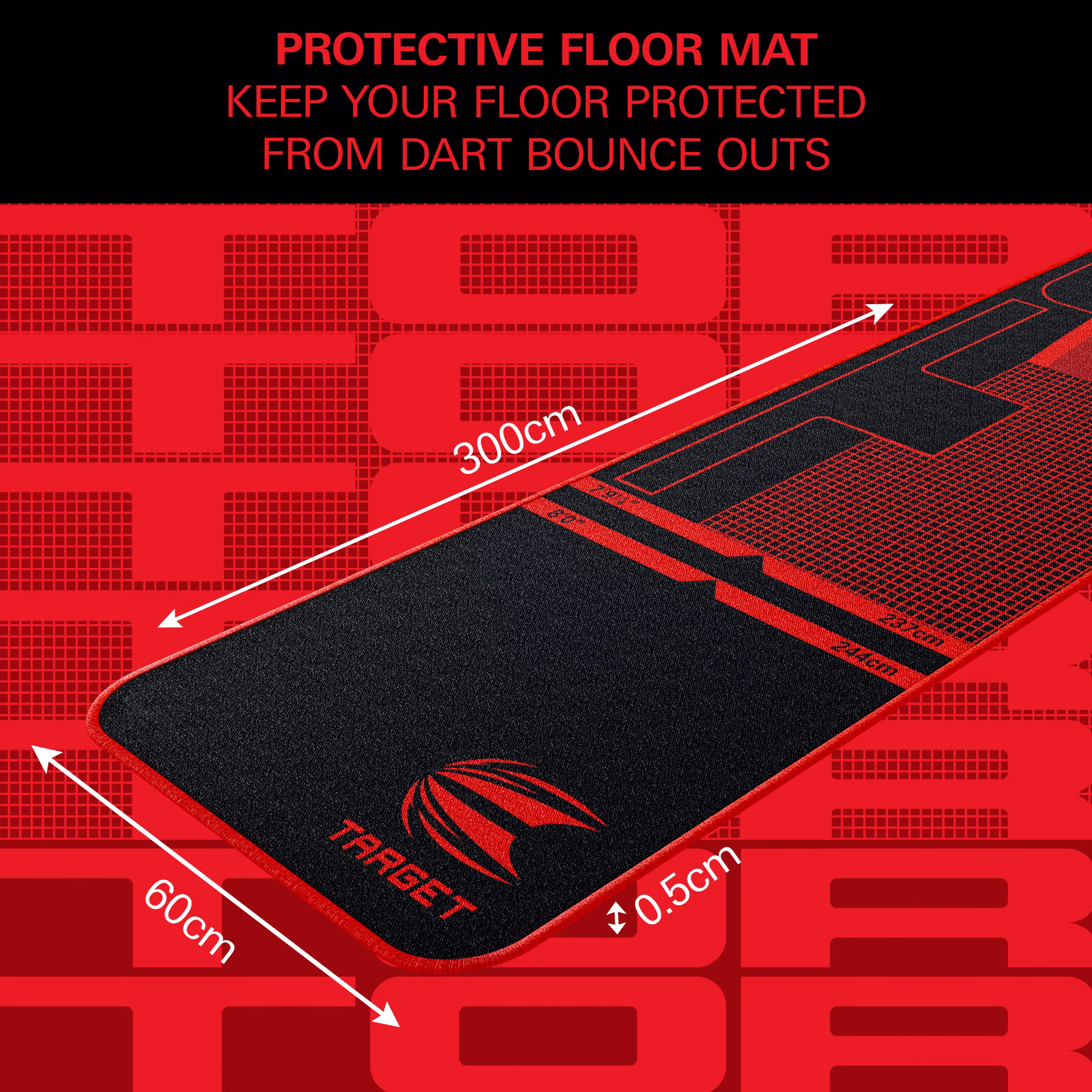Target Tor Dart Mat - Afbeelding 2