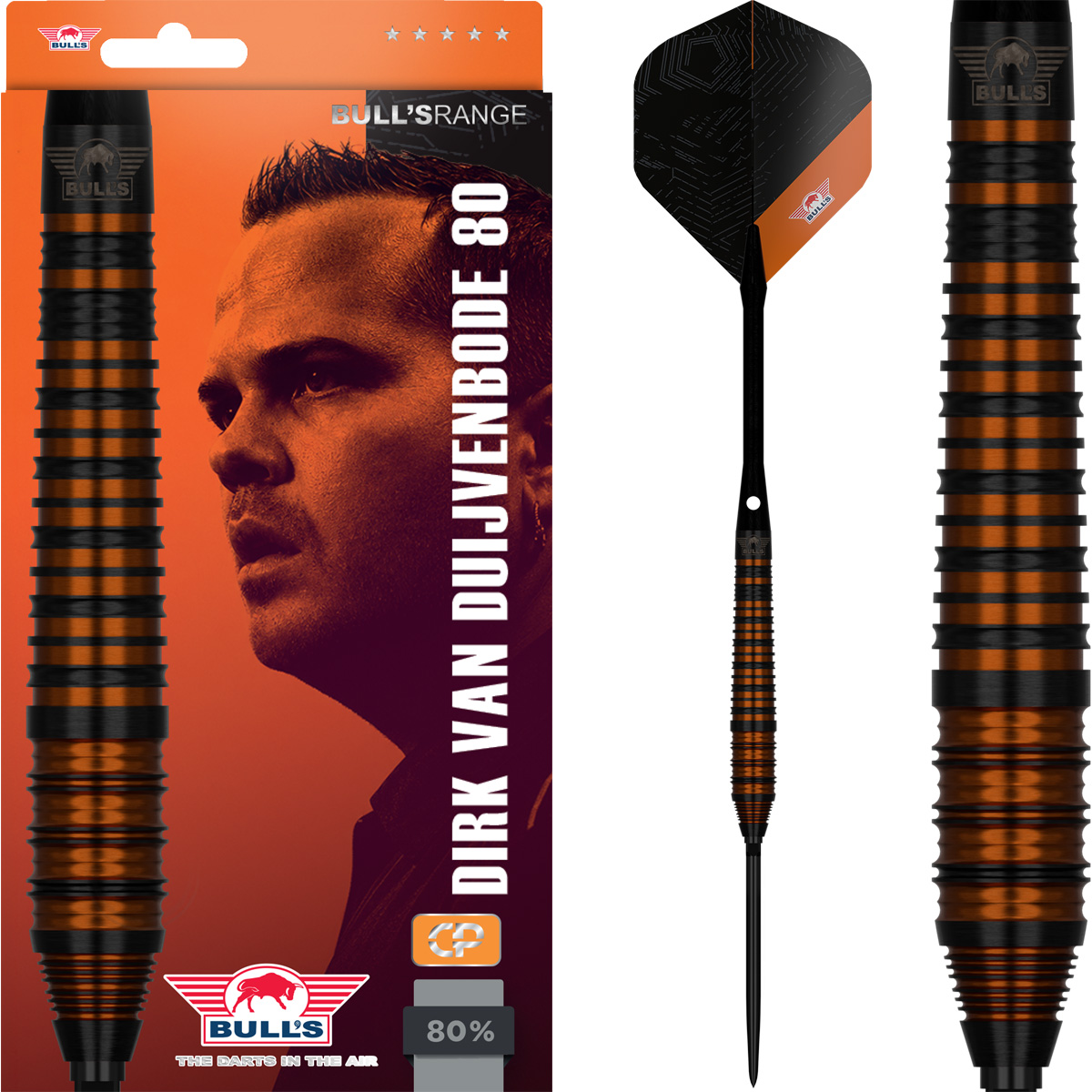 Bull's Dirk van Duijvenbode Black 80% Tungsten CP