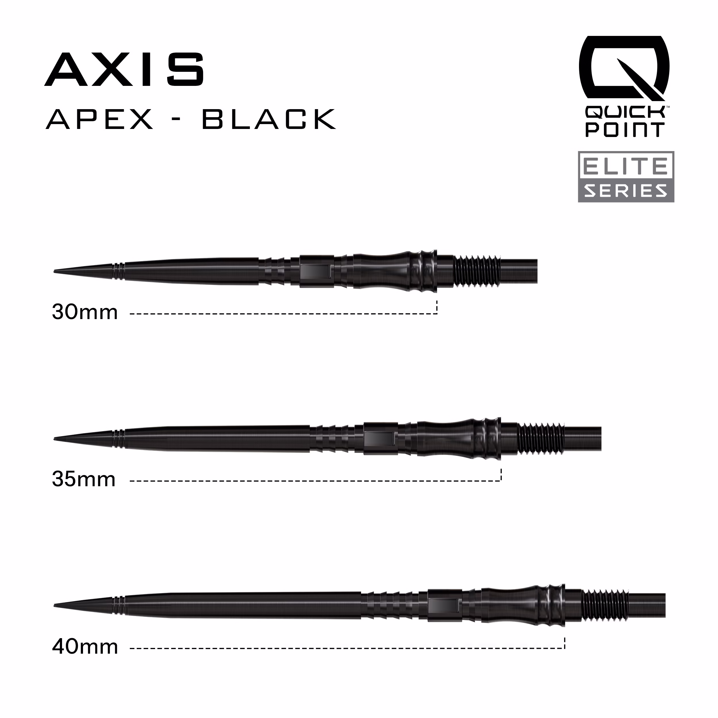 Harrows Quick Point Apex Axis Black