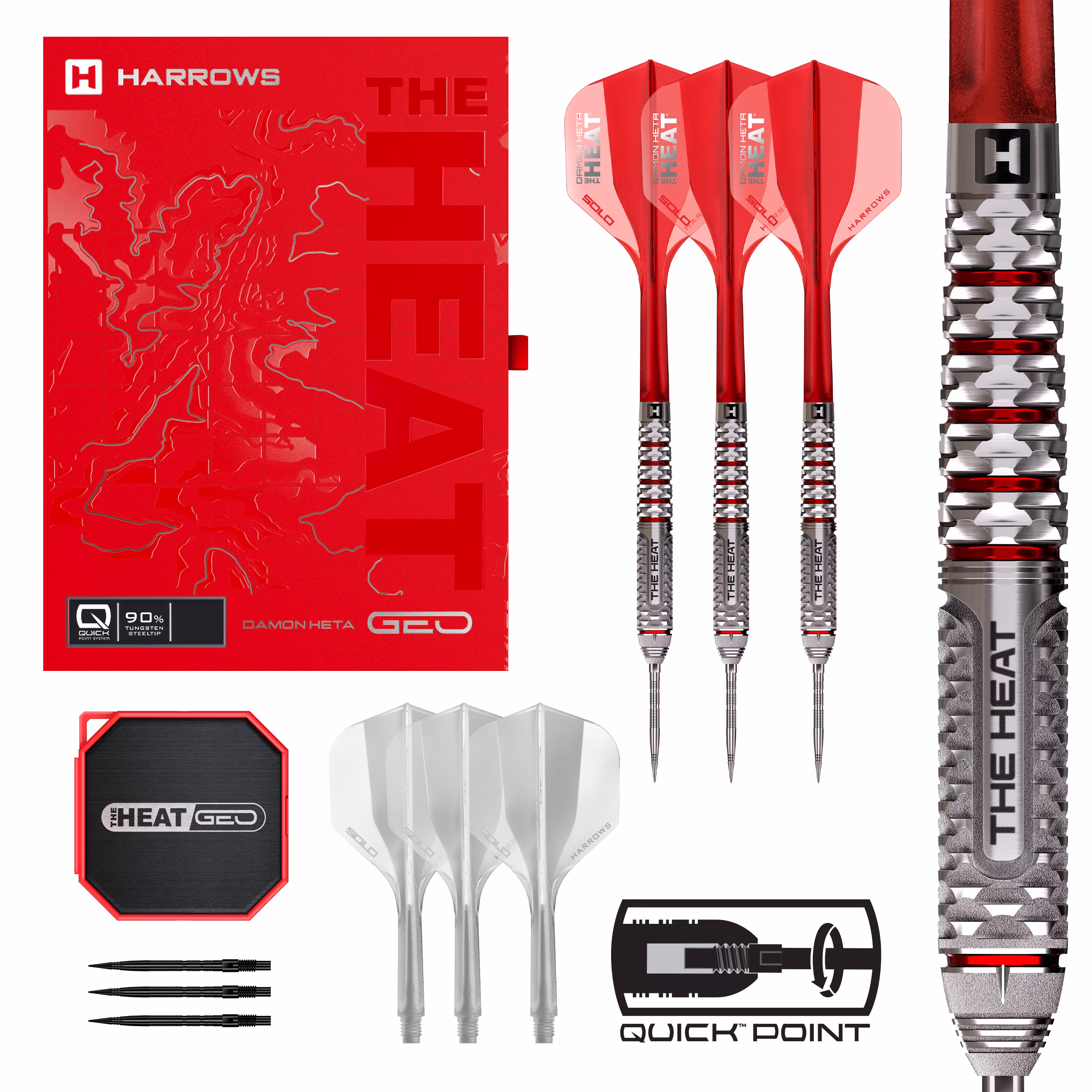 Harrows Damon Heta Geo Quick Point 90% Tungsten