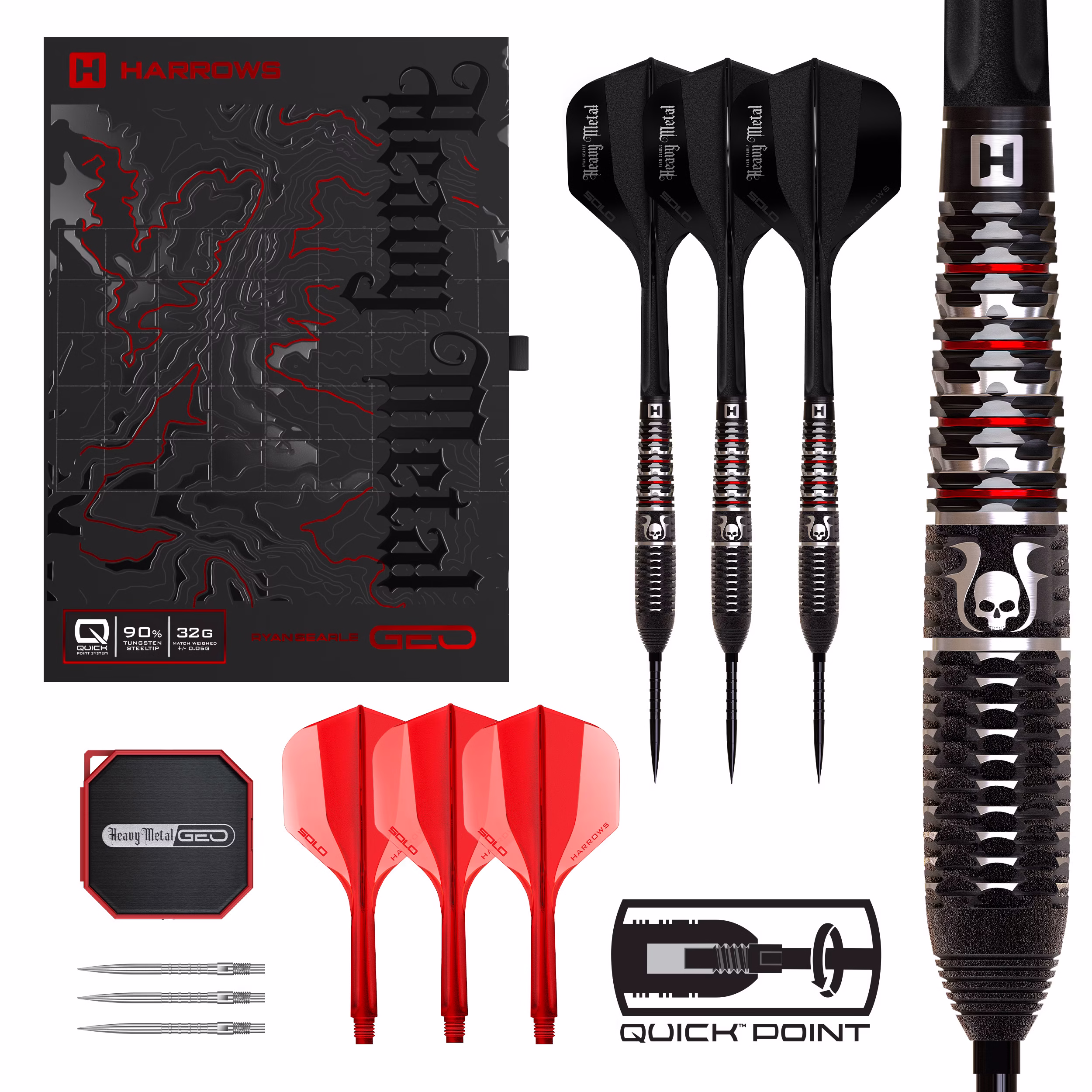 Harrows Ryan Searle Geo Quick Point 90% Tungsten