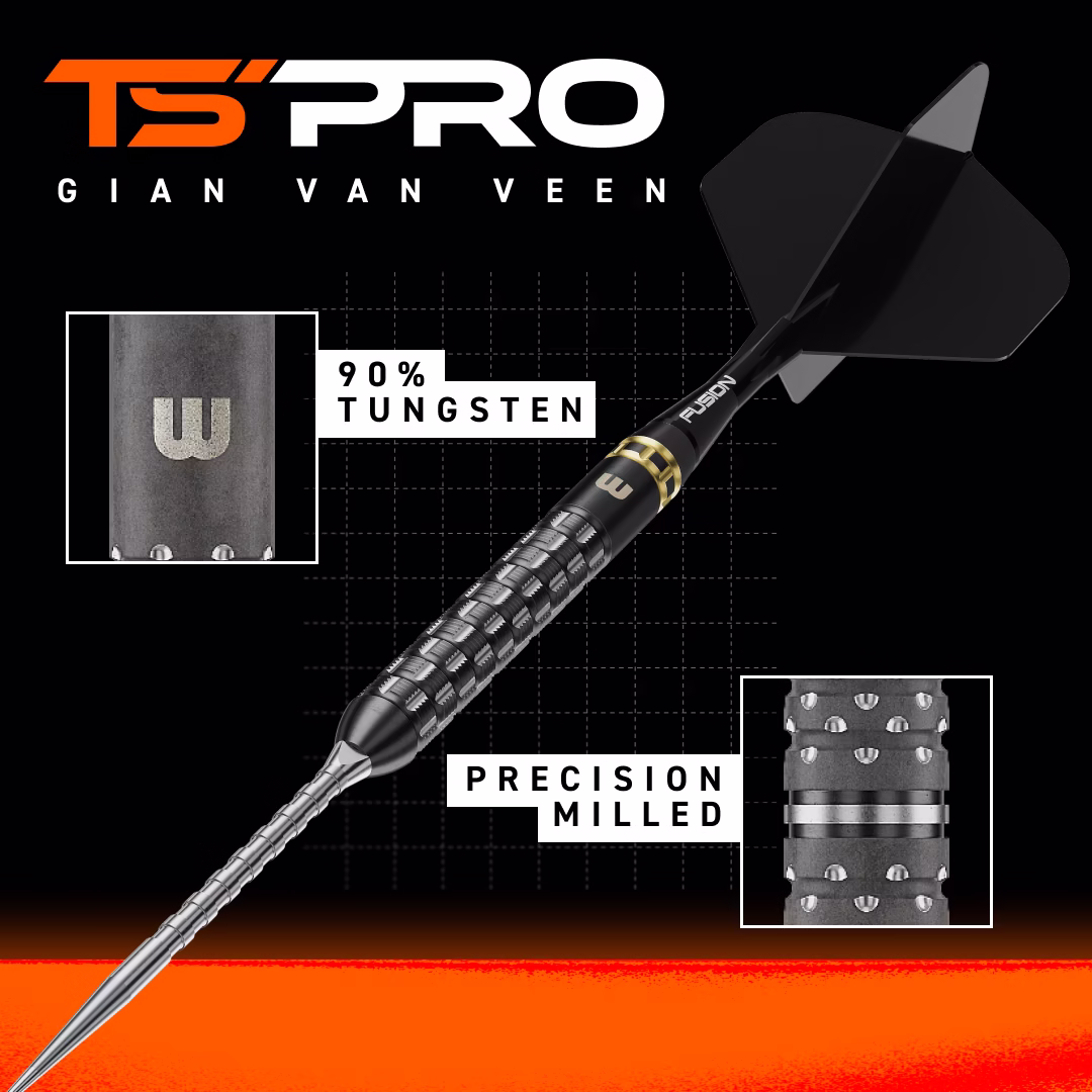 Winmau Gian van Veen TS-PRO 90% Switch Point Point - Afbeelding 2
