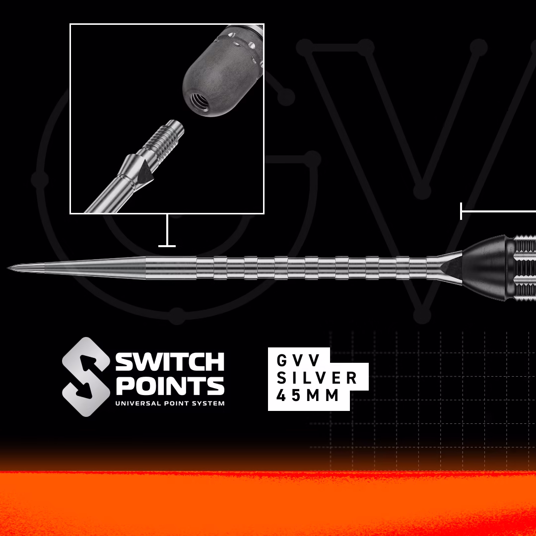 Winmau Gian van Veen TS-PRO 90% Switch Point Point - Afbeelding 5